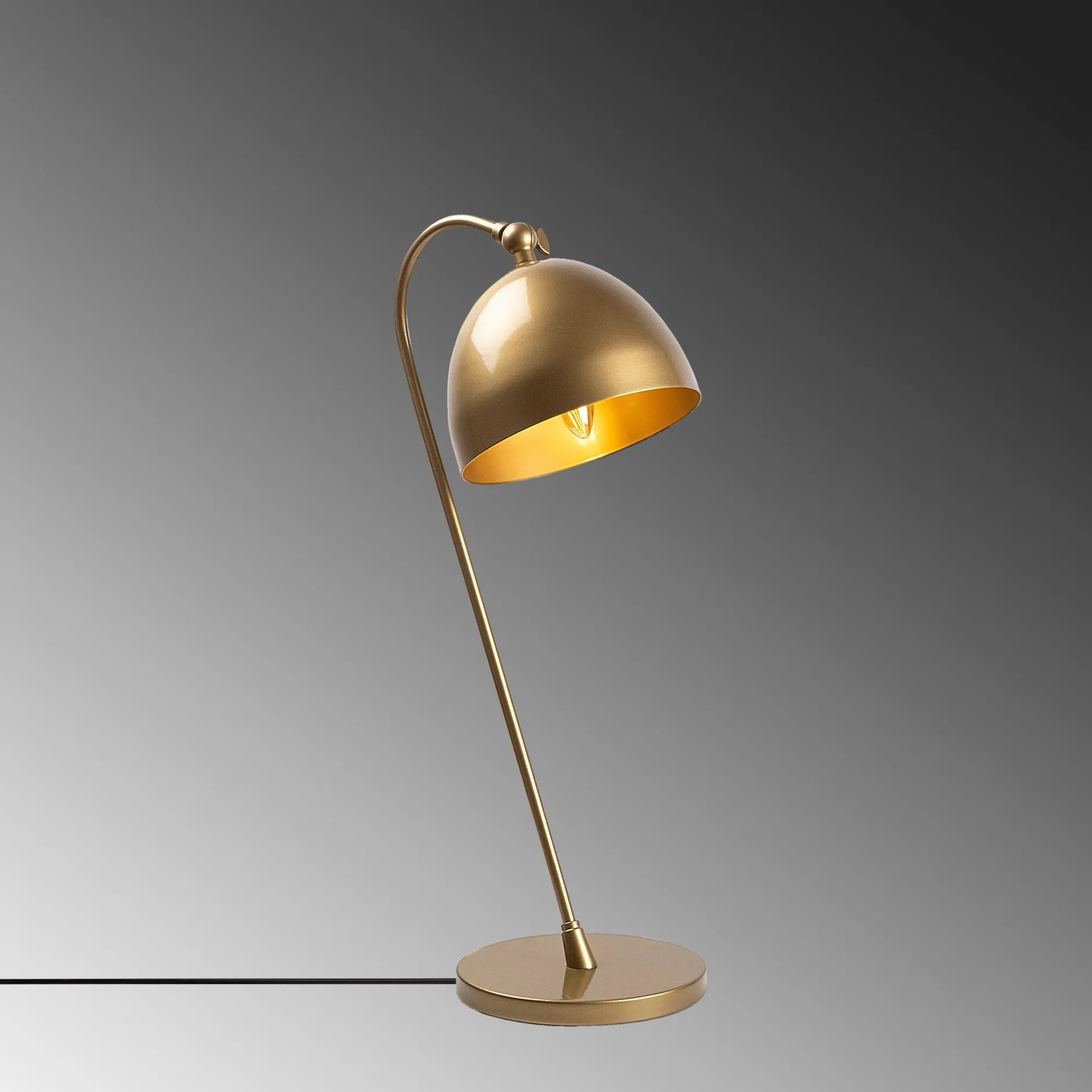 Acuka Tischlampe | METALLGEHÄUSE | Gold
