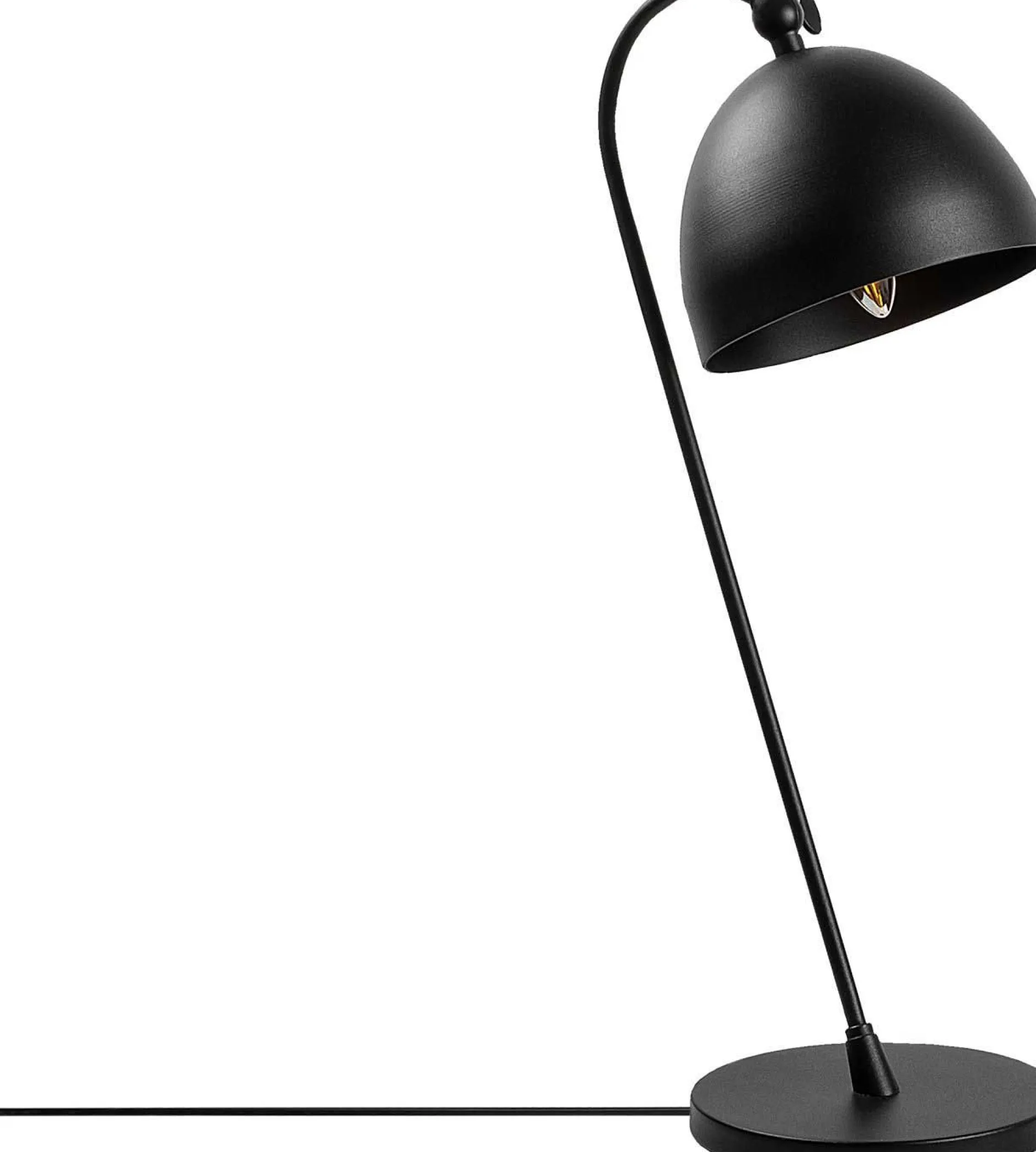 Acuka Tischlampe | METALLGEHÄUSE | Schwarz, Gold