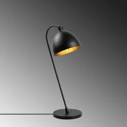 Acuka Tischlampe | METALLGEHÄUSE | Schwarz, Gold