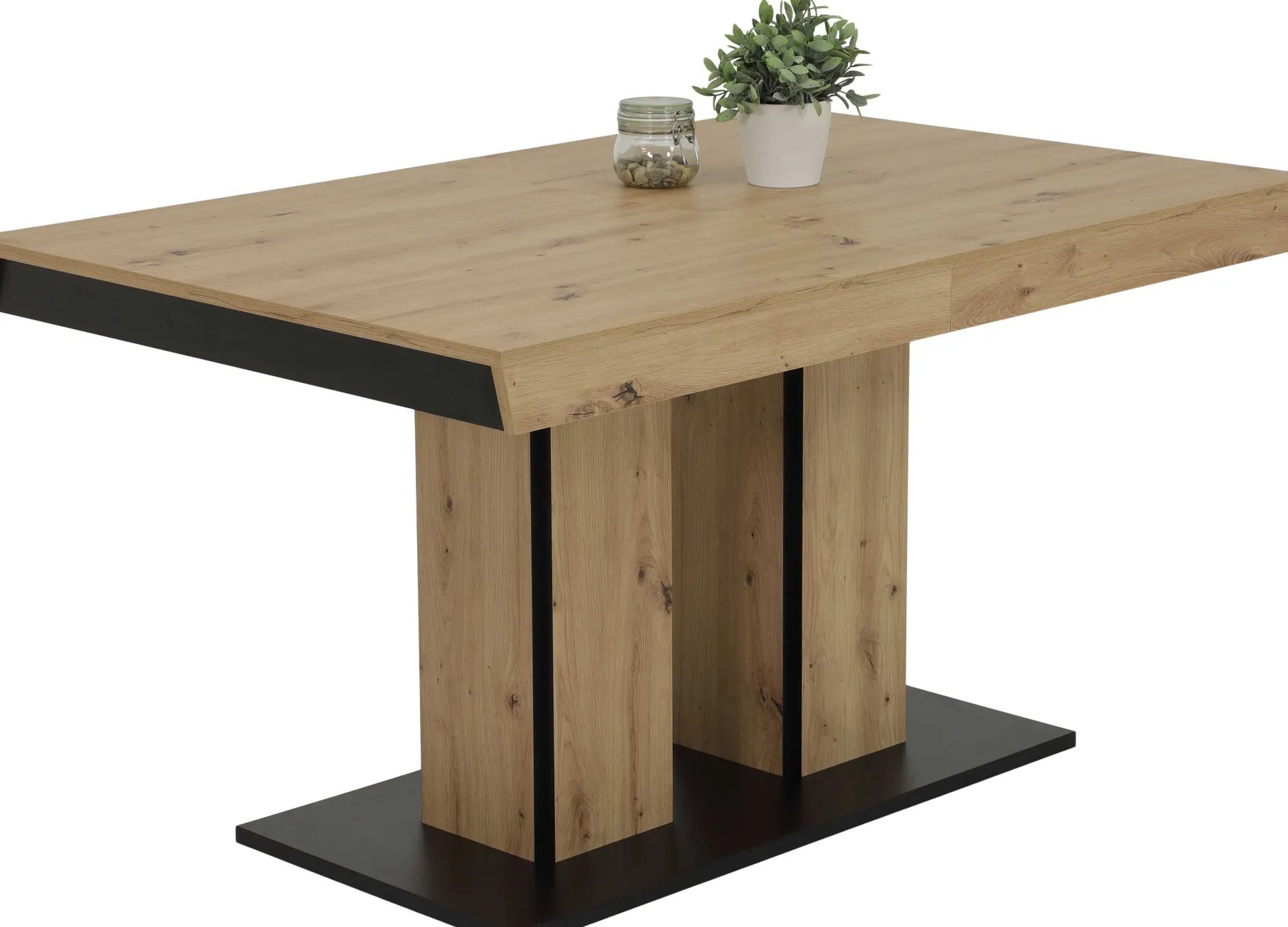 Agnette Esstisch 140/220x90 cm-artisan Eiche
