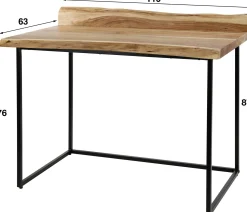 Akazienschreibtisch Live Edge - Natürliches und robustes Design
