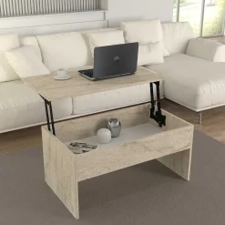 Akilli Couchtisch | 100 % MELAMIN | Travertin