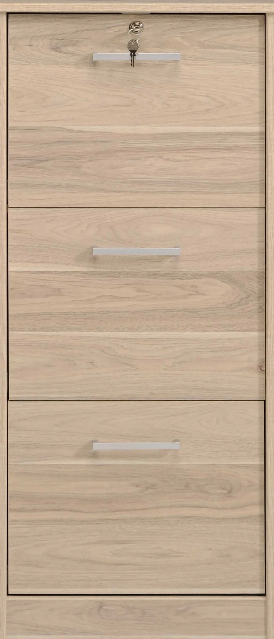 Aktenschrank Ludik mit Verschluss - Eiche
