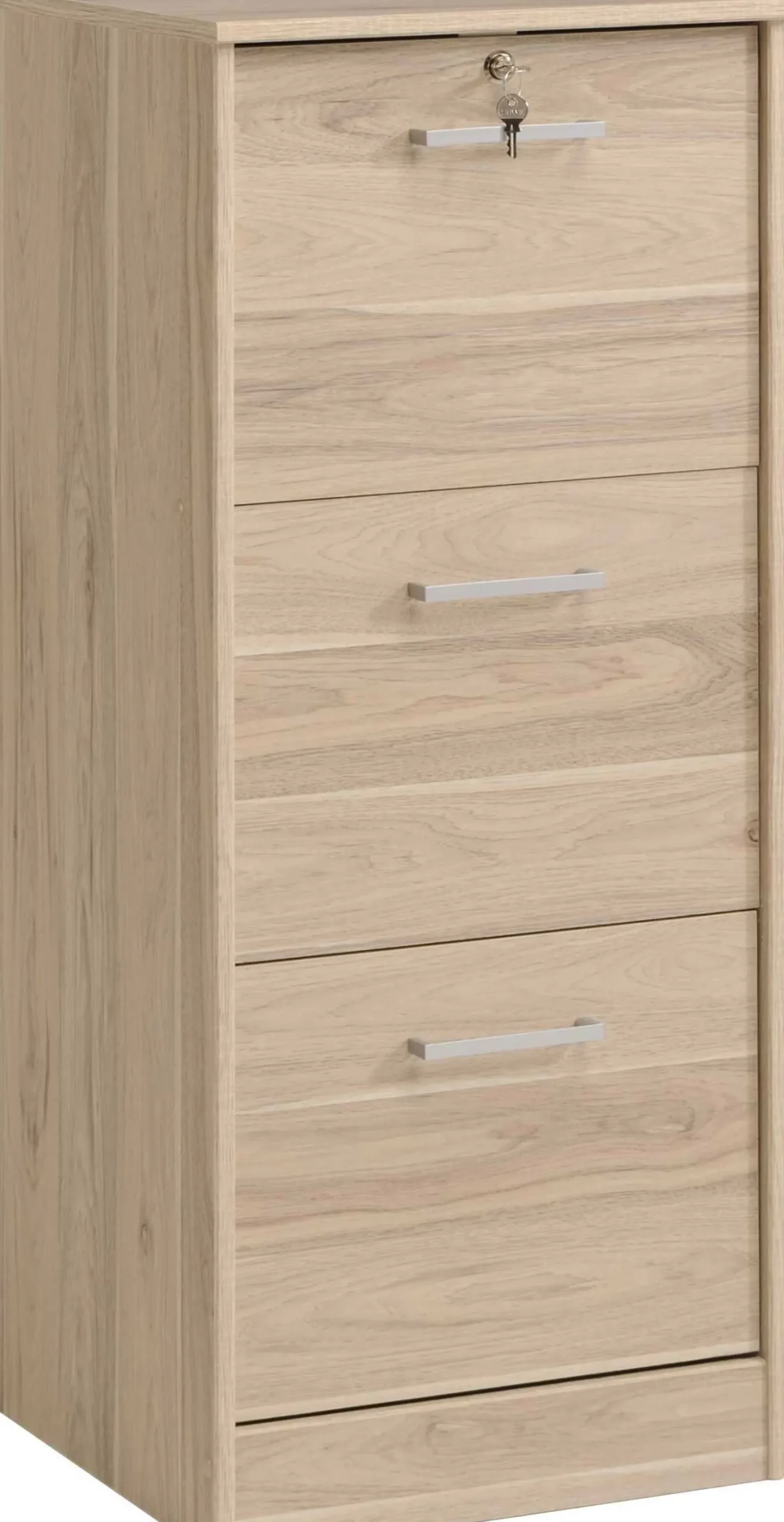 Aktenschrank Ludik mit Verschluss - Eiche