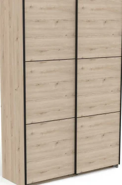 Alhambra Kleiderschrank - 148x60x223,70 cm - Braun/ Spanplatte