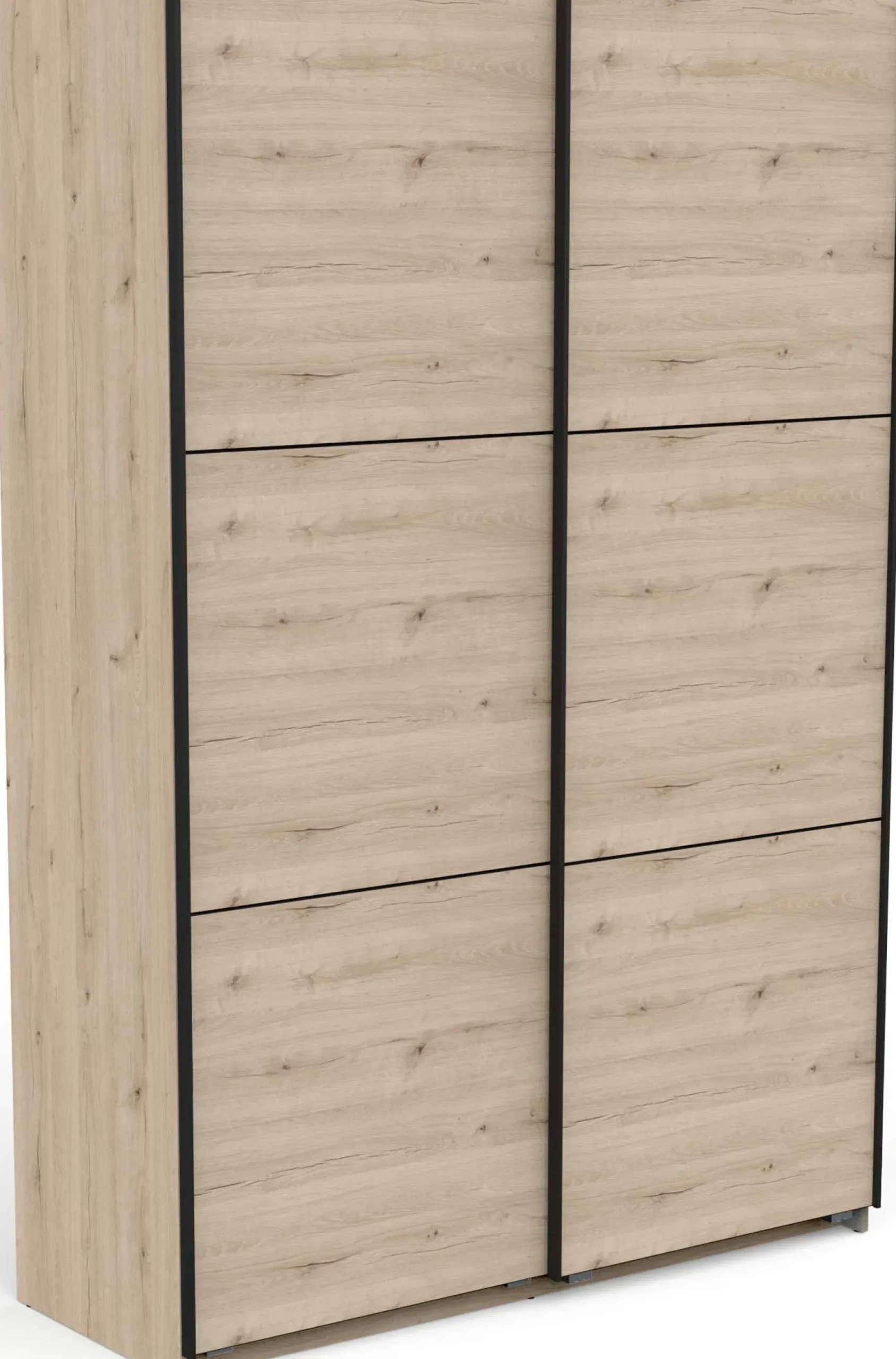 Alhambra Kleiderschrank - 148x60x223,70 cm - Braun/ Spanplatte
