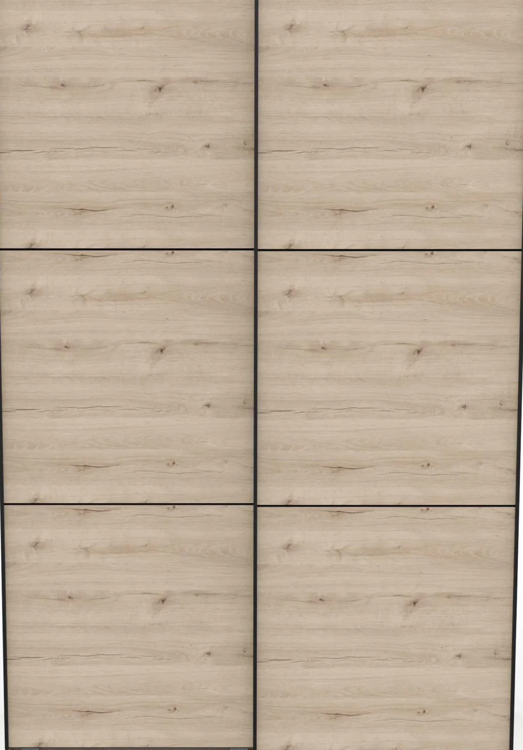 Alhambra Kleiderschrank - 148x60x223,70 cm - Braun/ Spanplatte