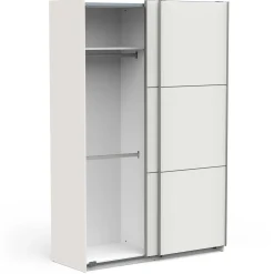 Alhambra Kleiderschrank - 148x60x223,70 cm - Weiß/Spanplatte