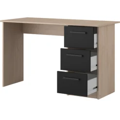 AlmaKinderzimmer : Bett 90x200cm, Nachttisch, Schreibtisch - Eiche Dekor