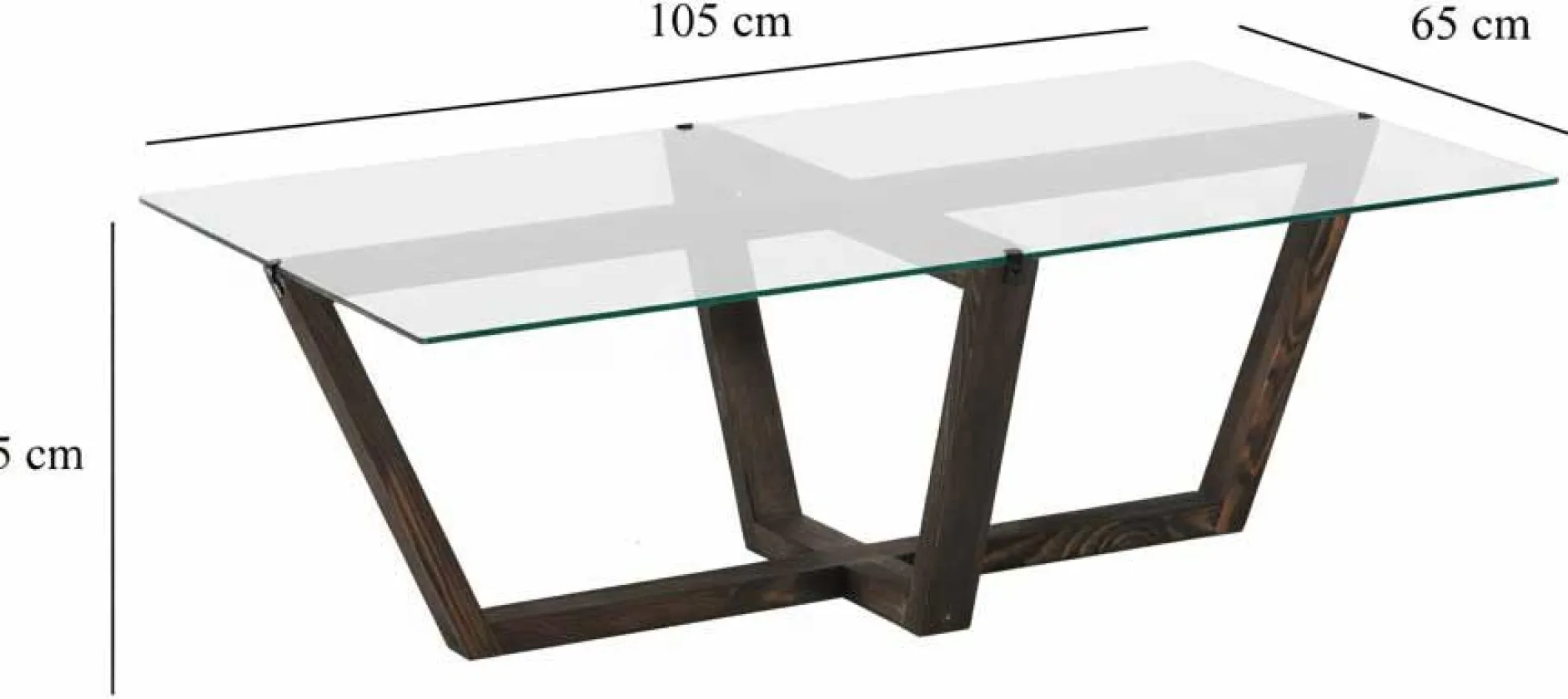 Amalfi Couchtisch | GEHÄRTETES GLAS | Anthrazit