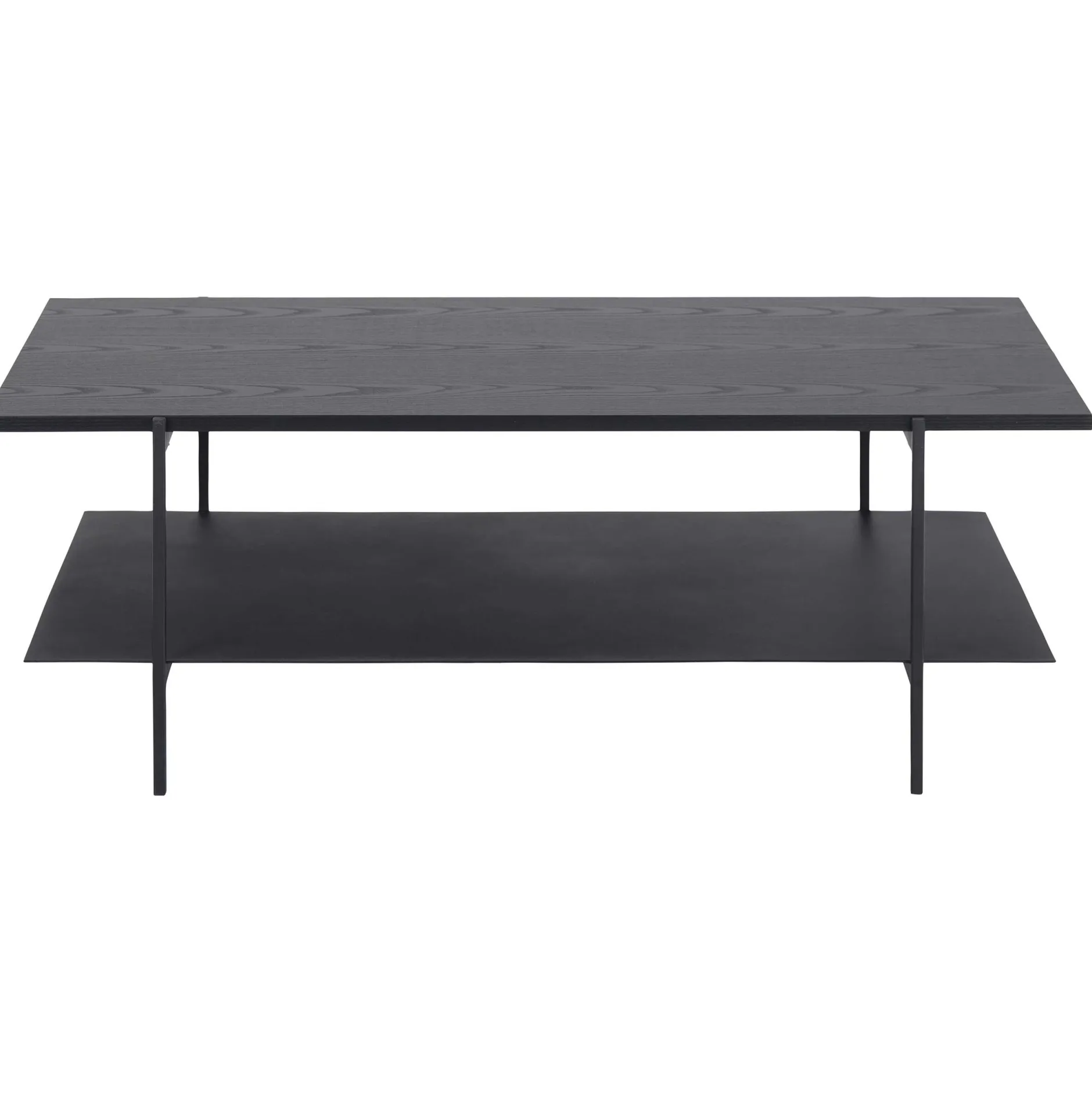 Angus Rechteckiger Couchtisch - Esche schwarz Melamin | 115x60x40cm