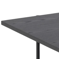 Angus Rechteckiger Couchtisch - Esche schwarz Melamin | 115x60x40cm