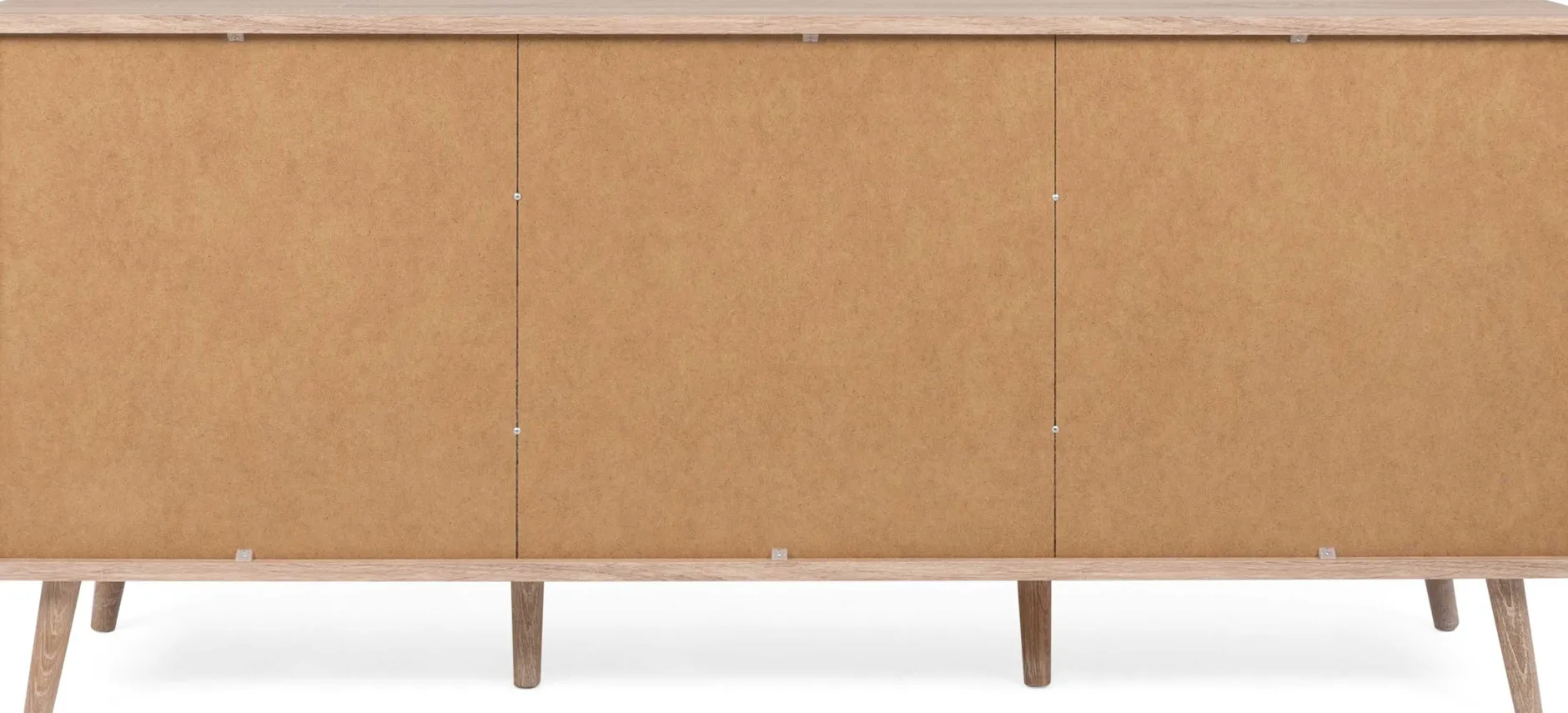 Anrichte Bilal 150cm 3 Türen - Eiche/rafia
