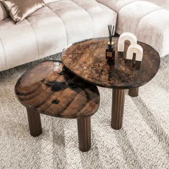 Antikkupfer Couchtisch Eclipse L