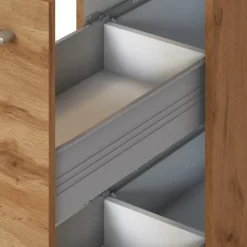 Apothekerschrank Sorrella 30cm 2 Schubladen - Eiche/Graphit