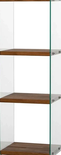 Aqua 3 Bücherregal | GEHÄRTETES GLAS | Natürlich