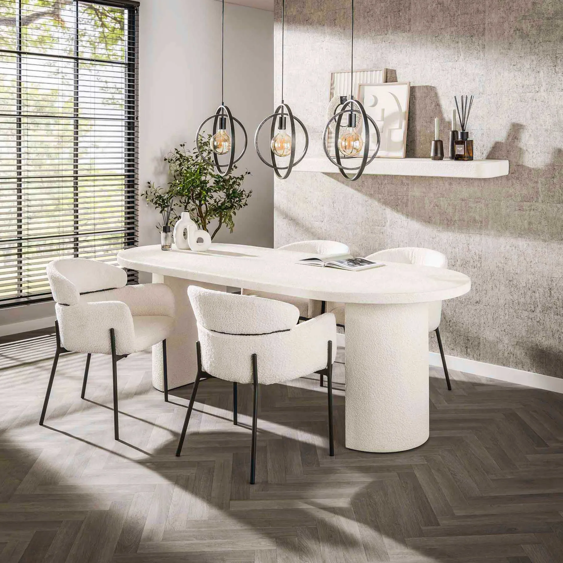 Arch Stone 215 cm Esstisch: Marmorverbundstoff, modernes Design