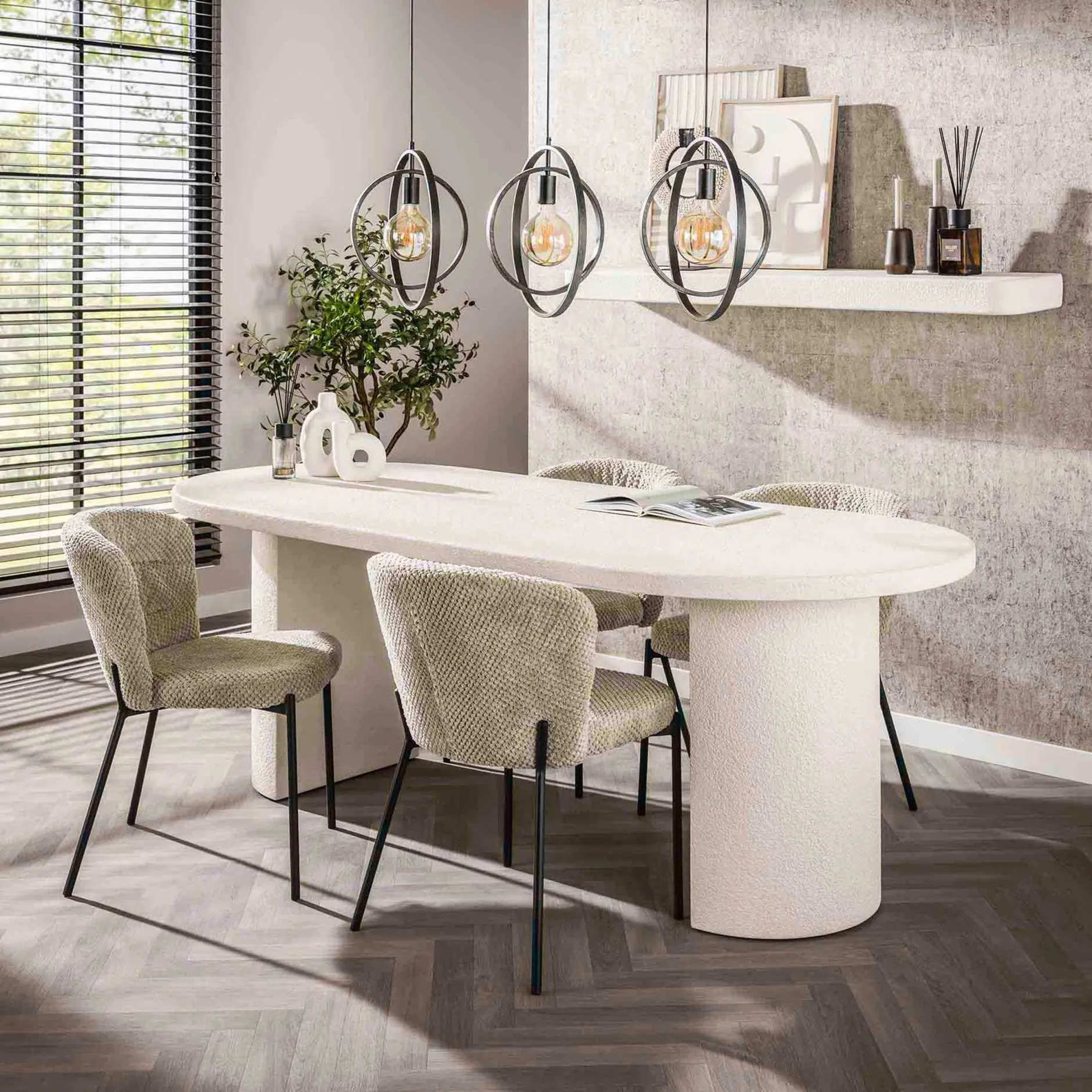 Arch Stone 215 cm Esstisch: Marmorverbundstoff, modernes Design