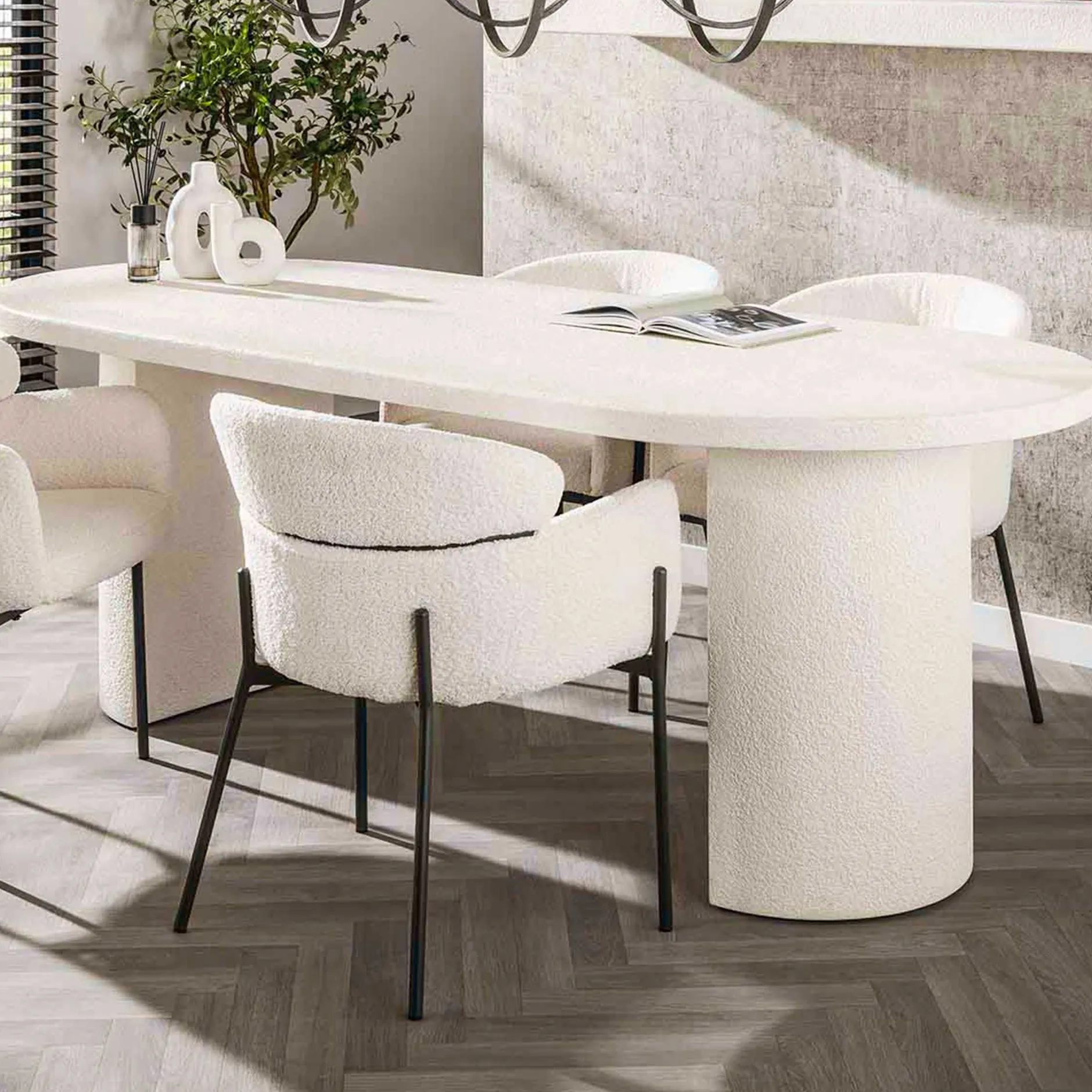 Arch Stone 215 cm Esstisch: Marmorverbundstoff, modernes Design