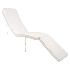Arrecife Deckchair Cushion - Weiße Baumwolle | Komfortables Kissen für Liegestühle