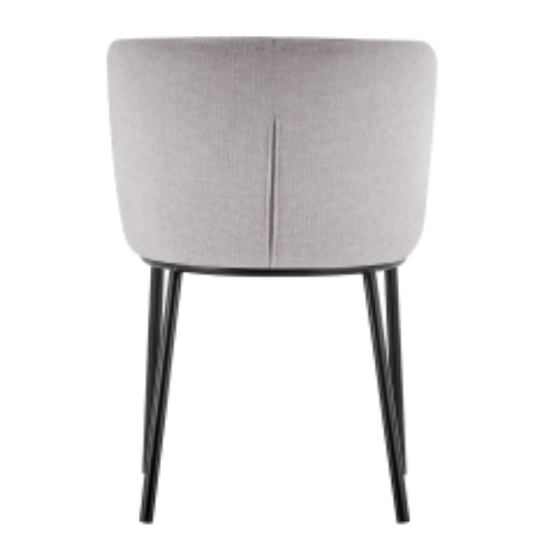 Arthur" Stuhl aus beigem Stoff | Metallbeine | 76x52x54cm