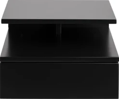 Ashton Nachttisch mit Schublade - schwarz