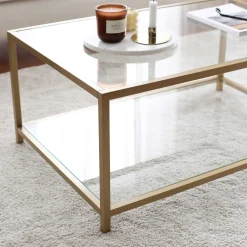 Astro Couchtisch | METALLRAHMEN | Gold