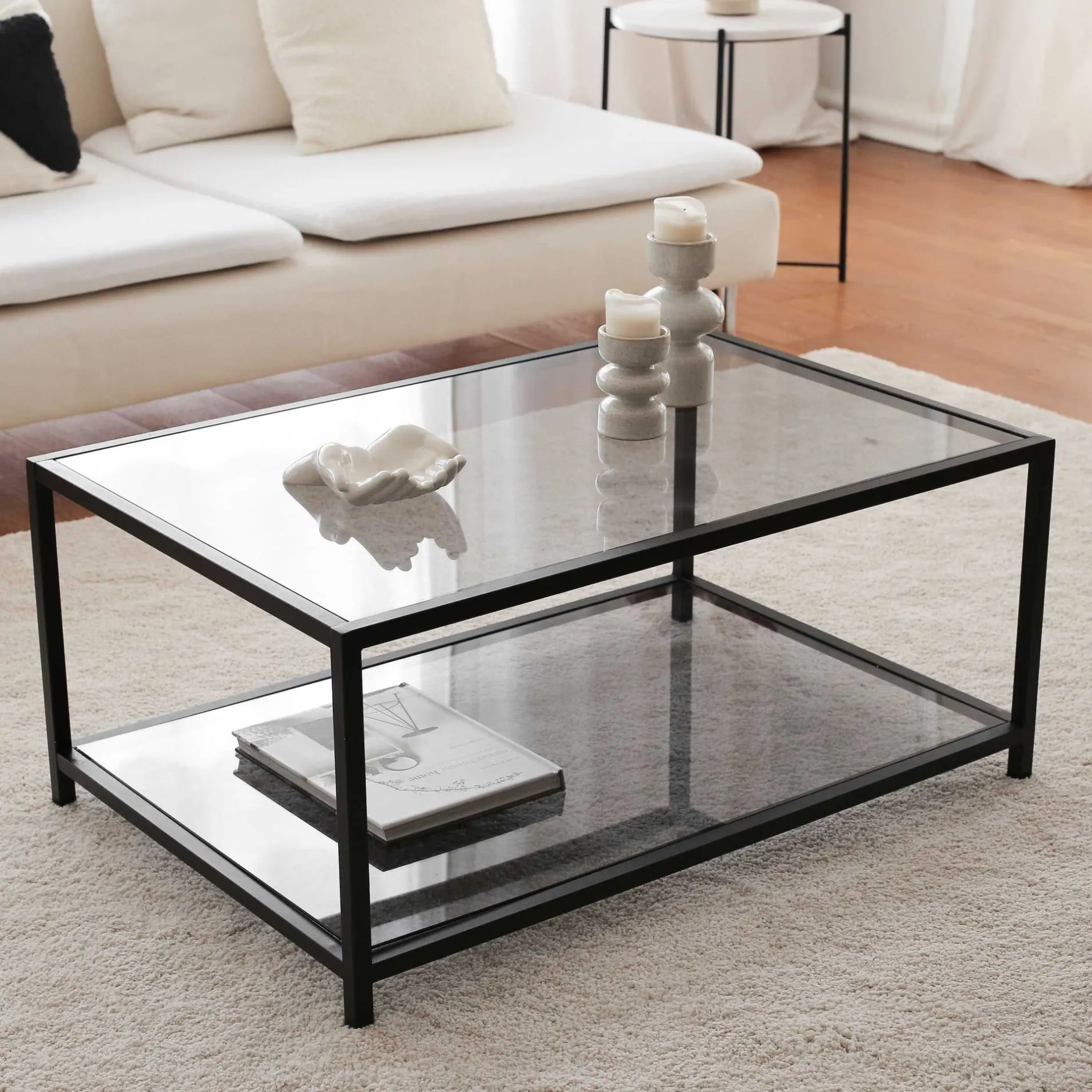 Astro Couchtisch | METALLRAHMEN | Fume, Schwarz