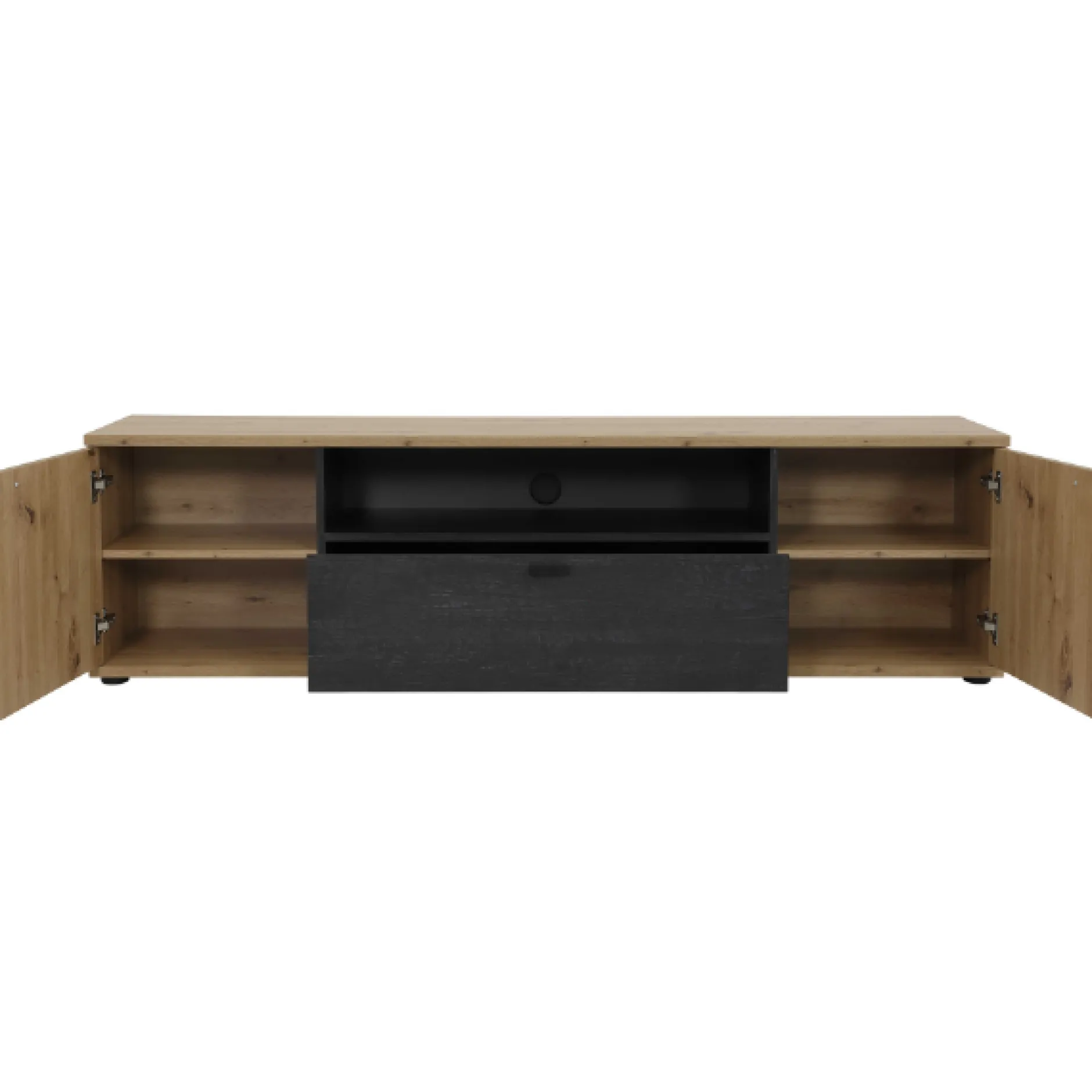 Atnalta TV-Schrank 180x40 cm-Handwerklich/gebranntes Holz