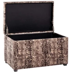 Aufbewahrungsbox | 65 x 40 x 42 cm | Schlangenhaut-Design