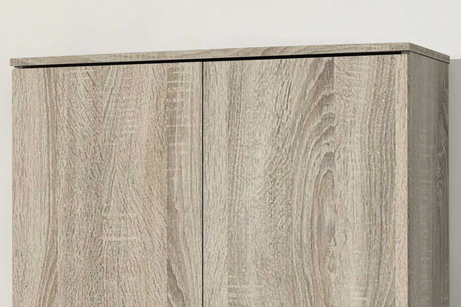 Aufbewahrungsschrank Ray 80cm mit 2 Türen und 4 Einlegeböden - Sonoma Eiche