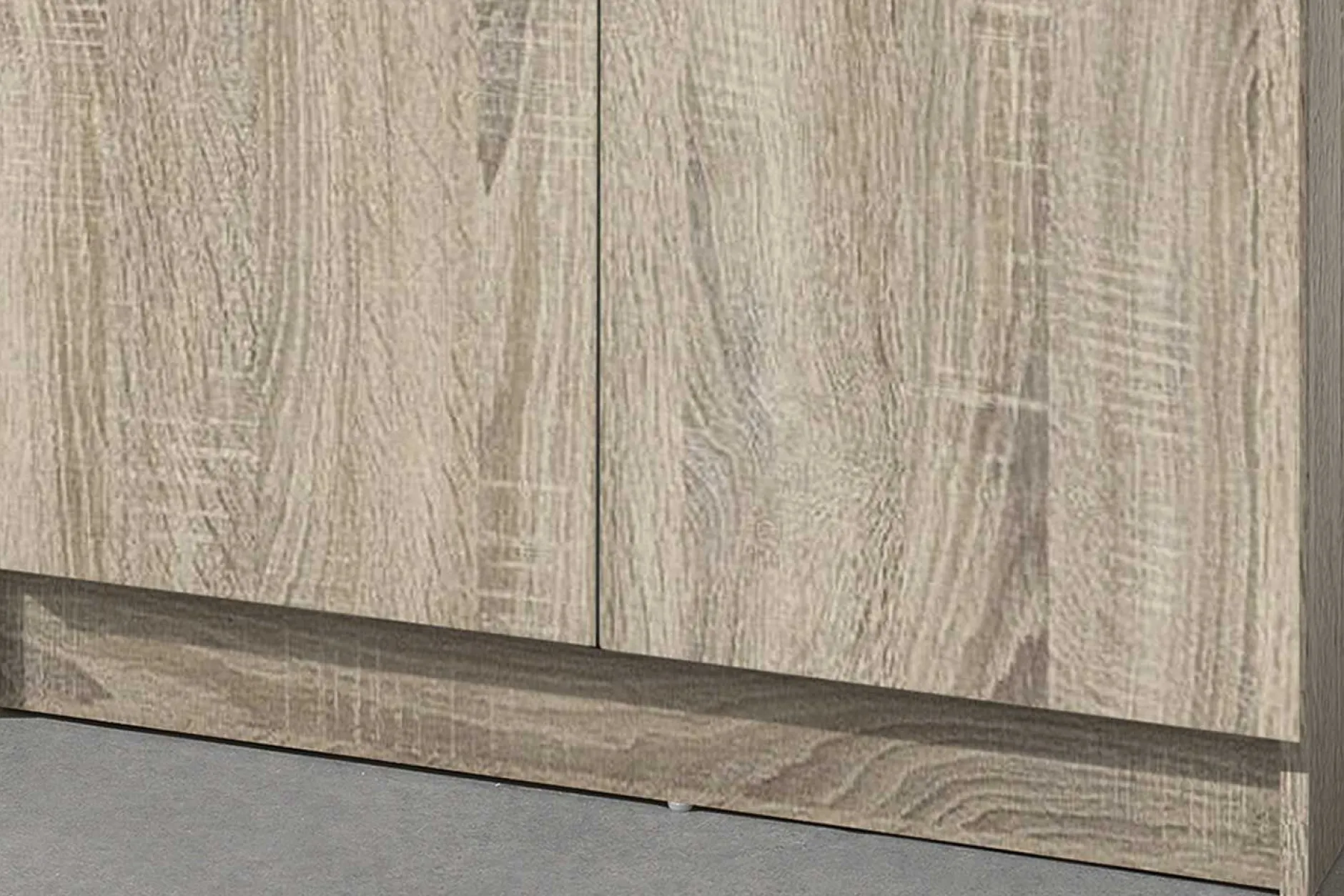 Aufbewahrungsschrank Ray 80cm mit 2 Türen und 4 Einlegeböden - Sonoma Eiche
