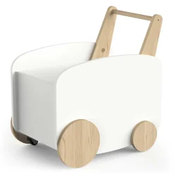 Aufbewahrungswagen Firmiana | 49,6 x 35 x 52,5 cm | Weiß