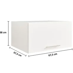 Aufsatzschrank für Waschmaschinenschränke Laundreezy | 68 x 68 x 38 cm | Weiß