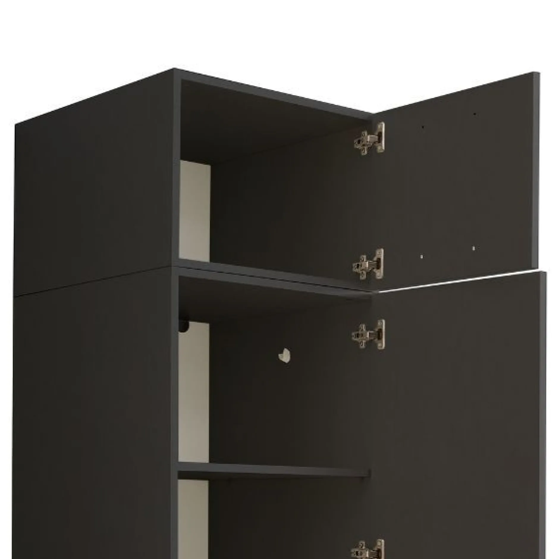Aufsatzschrank für Waschmaschinenschränke Laundreezy | 50 x 68 x 38 cm | Anthrazit