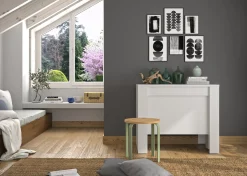 Ausziehbare Konsole Di María | 58 x 90 x 77 cm | Weiß