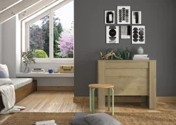 Ausziehbare Konsole Di María | 58 x 90 x 77 cm | Eiche Silva Design