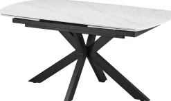 Ausziehbarer Esstisch Aries - 160/240x90x77cm - gesinterter Stein - Marmor