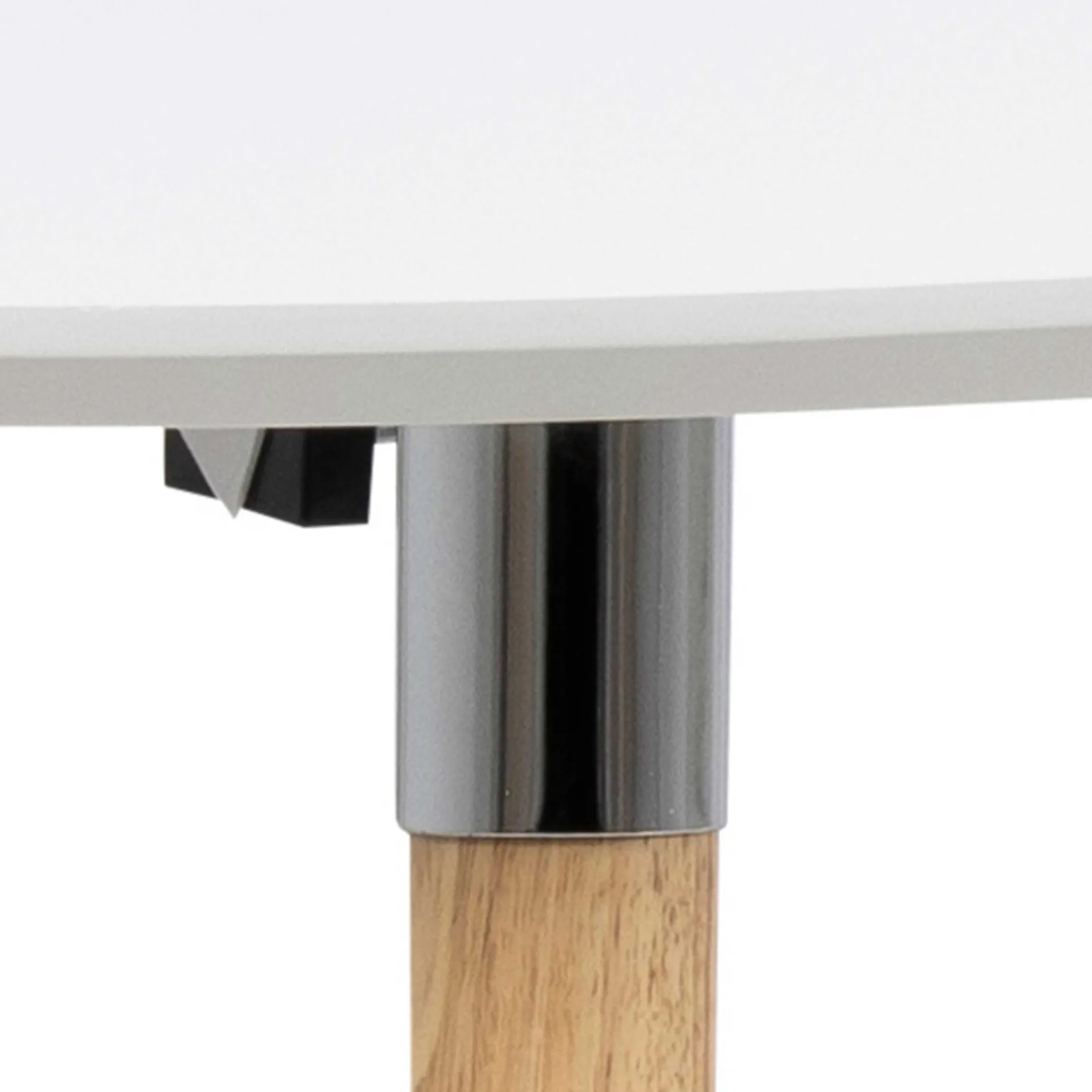 Ausziehbarer Esstisch Benjamin 170/270x100cm - weiß/ Eiche