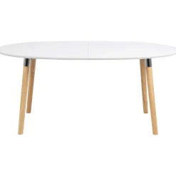 Ausziehbarer Esstisch Benjamin 170/270x100cm - weiß/ Eiche