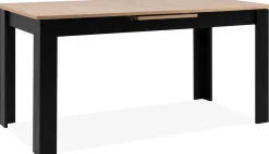 Ausziehbarer Esstisch Birma - 160/200x80x75cm - Artisan Eiche/schwarz