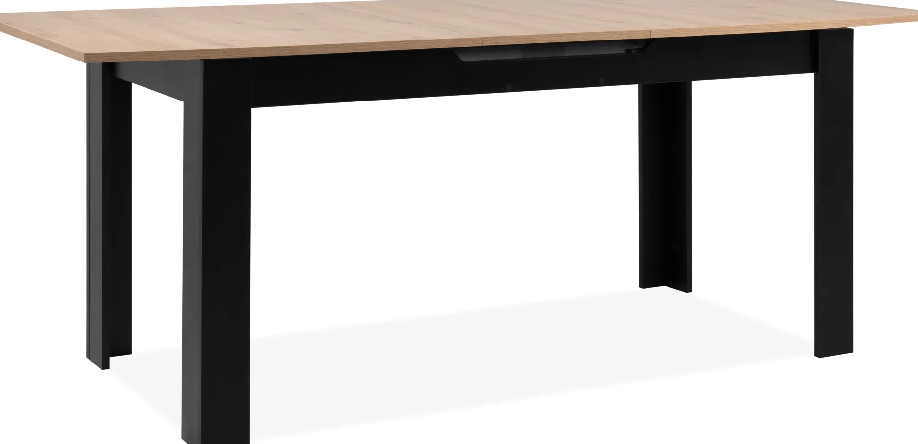 Ausziehbarer Esstisch Birma - 160/200x80x75cm - Artisan Eiche/schwarz