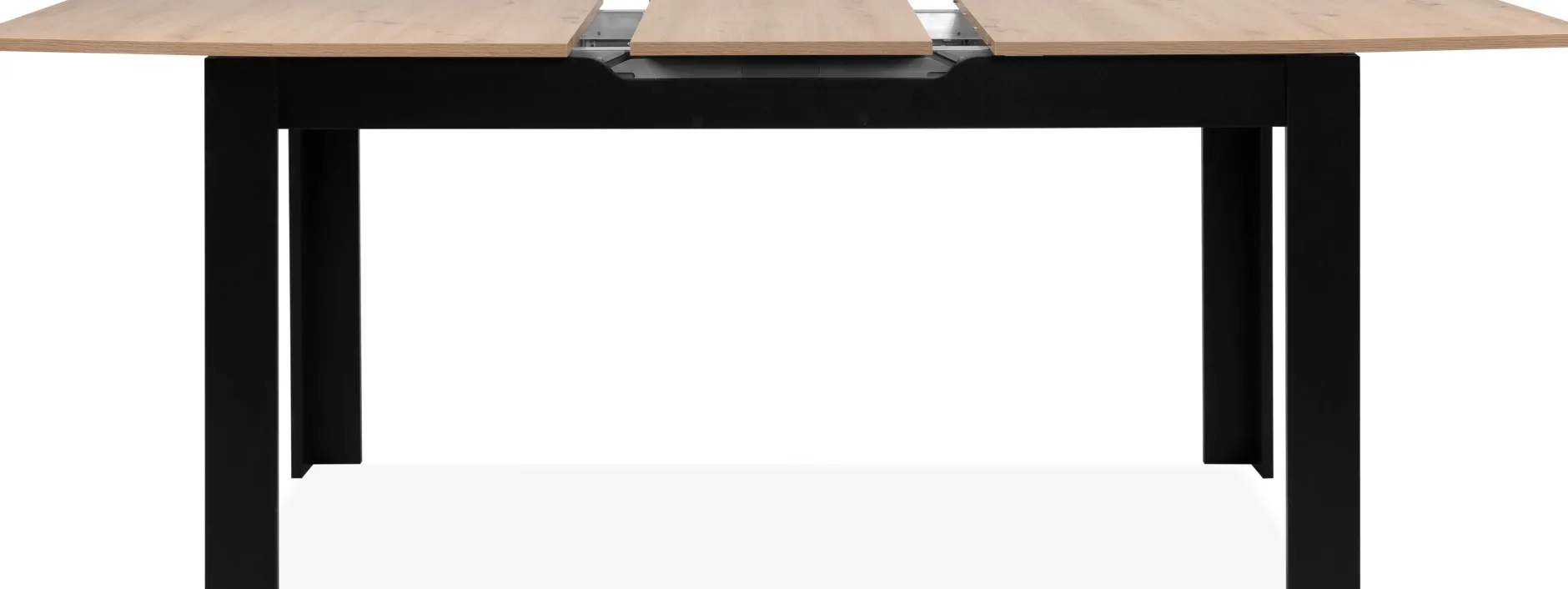 Ausziehbarer Esstisch Birma - 160/200x80x75cm - Artisan Eiche/schwarz