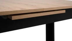 Ausziehbarer Esstisch Birma - 160/200x80x75cm - Artisan Eiche/schwarz