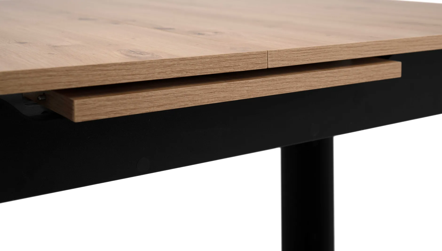 Ausziehbarer Esstisch Birma - 160/200x80x75cm - Artisan Eiche/schwarz