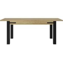 Ausziehbarer Esstisch Cork | 160 x 90 x 77 cm | Gold Oak Design