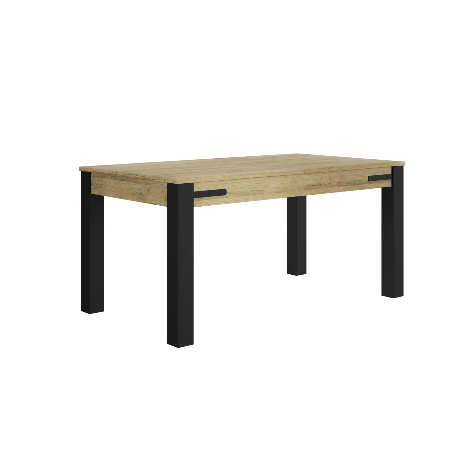 Ausziehbarer Esstisch Cork | 160 x 90 x 77 cm | Gold Oak Design
