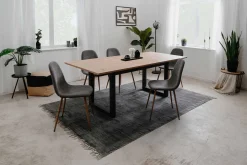 Ausziehbarer Esstisch Damon 160/200x90 - Artisan Eiche/Anthrazit