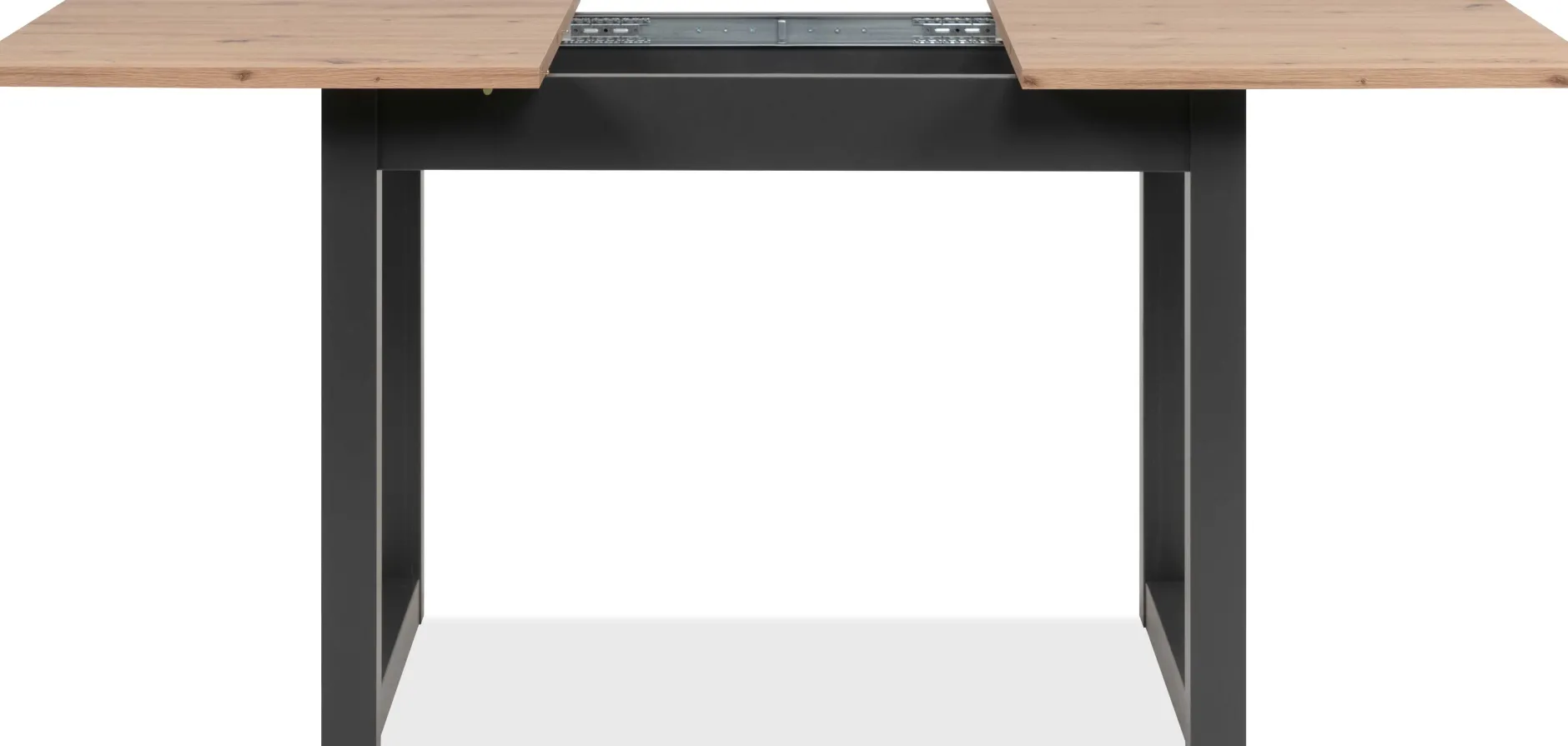 Ausziehbarer Esstisch Damon 120/160x90 - Eiche/anthrazit