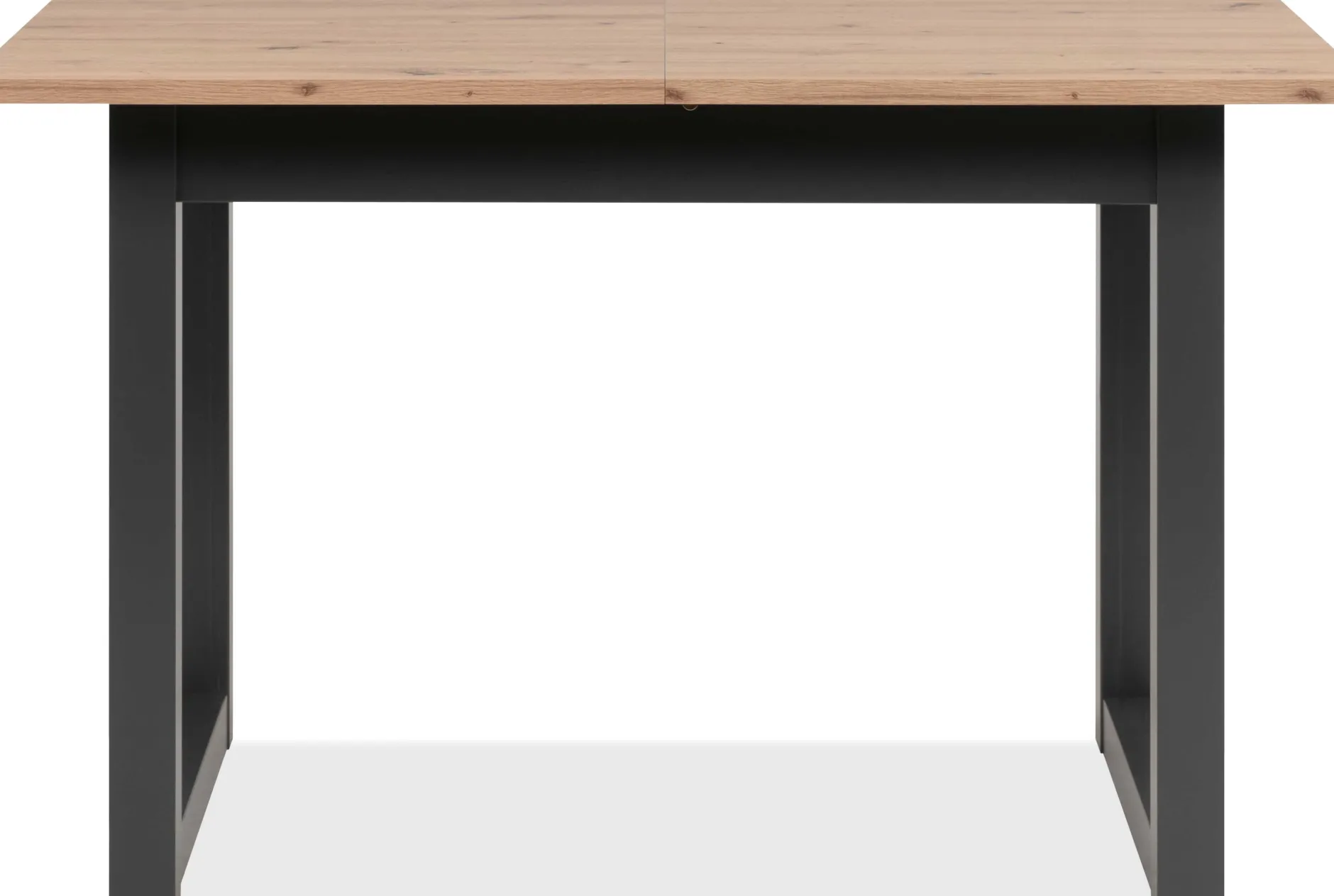 Ausziehbarer Esstisch Damon 120/160x90 - Eiche/anthrazit